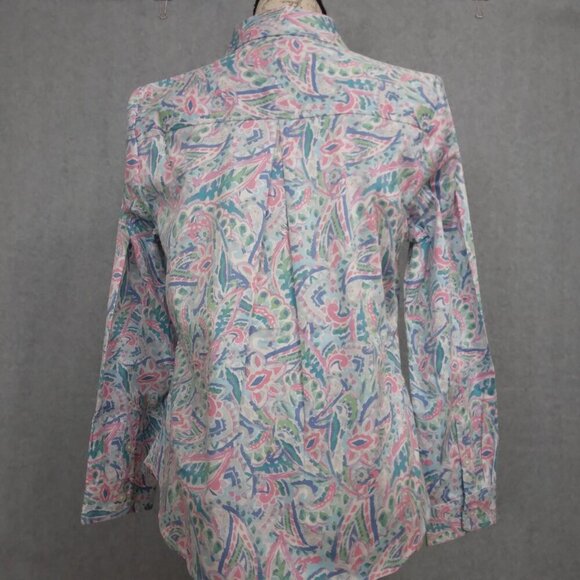 Appleseed's | NWOT Bundle of 2 Floral Cotton Button Up Blouse | Size 8P - Picture 4 of 12
